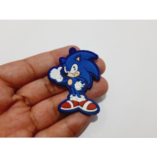 Pingente emborrachado sonic para chaveiro