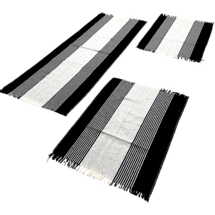 Jogo 3 Peças Passadeiras Cozinha Simples  - ENVIAREMOS ESTAMPAS SORTIDAS