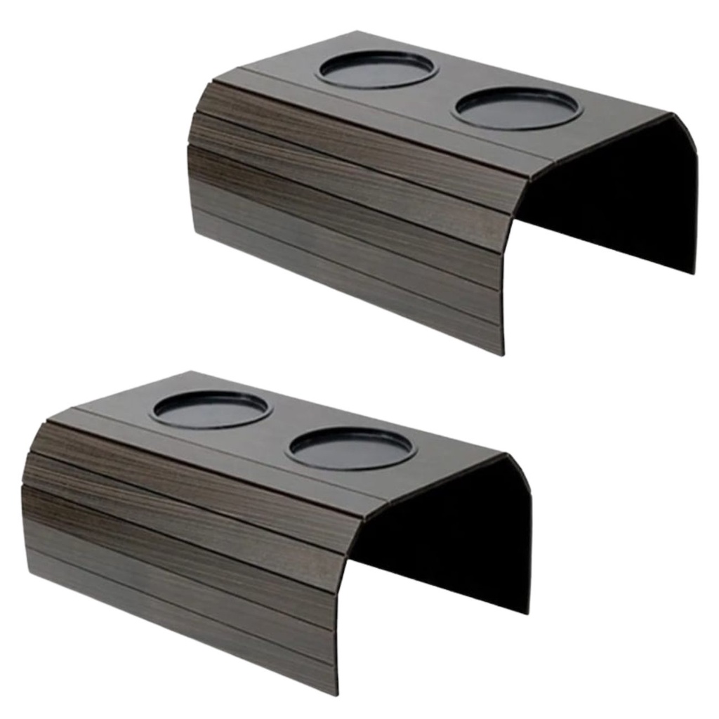 2 Esteiras Lisa com Suporte Porta Copos Para De Braço Sofá