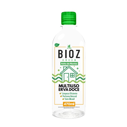 Kit 3X: Multiuso Limpeza Biodegradável Erva Doce BioZ 470ml
