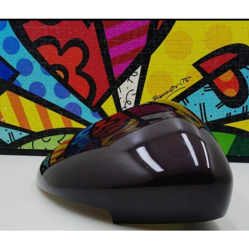 Capa Retrovisor Fiat Argo Fiat Cronos Original Metagal C/F Vermelho Marsala LD