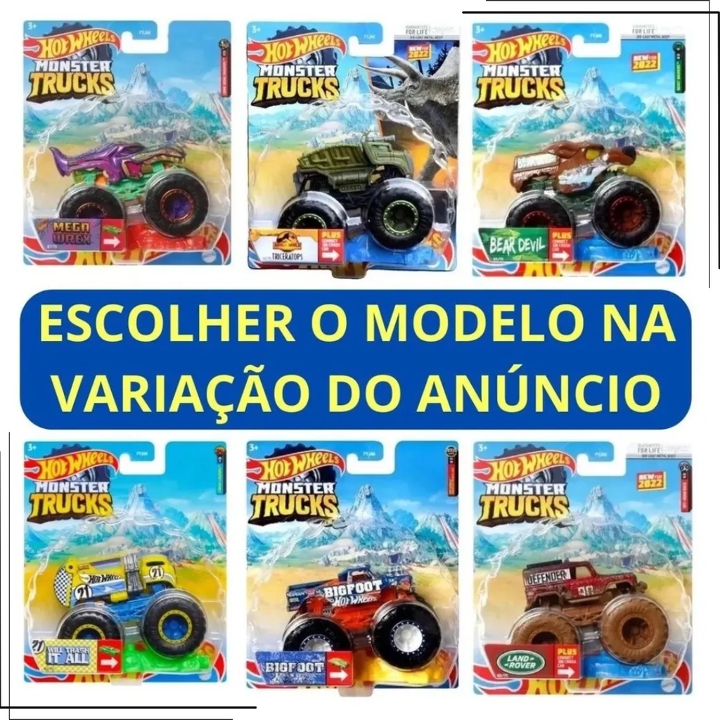 Pista Hot Wheels Monster Truck Epic Loop Glow in the Dark - Mattel -  Carrinho de Brinquedo - Magazine Luiza
