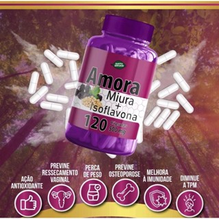 Amora miura com isoflavona 120 cápsula 500 Mg!