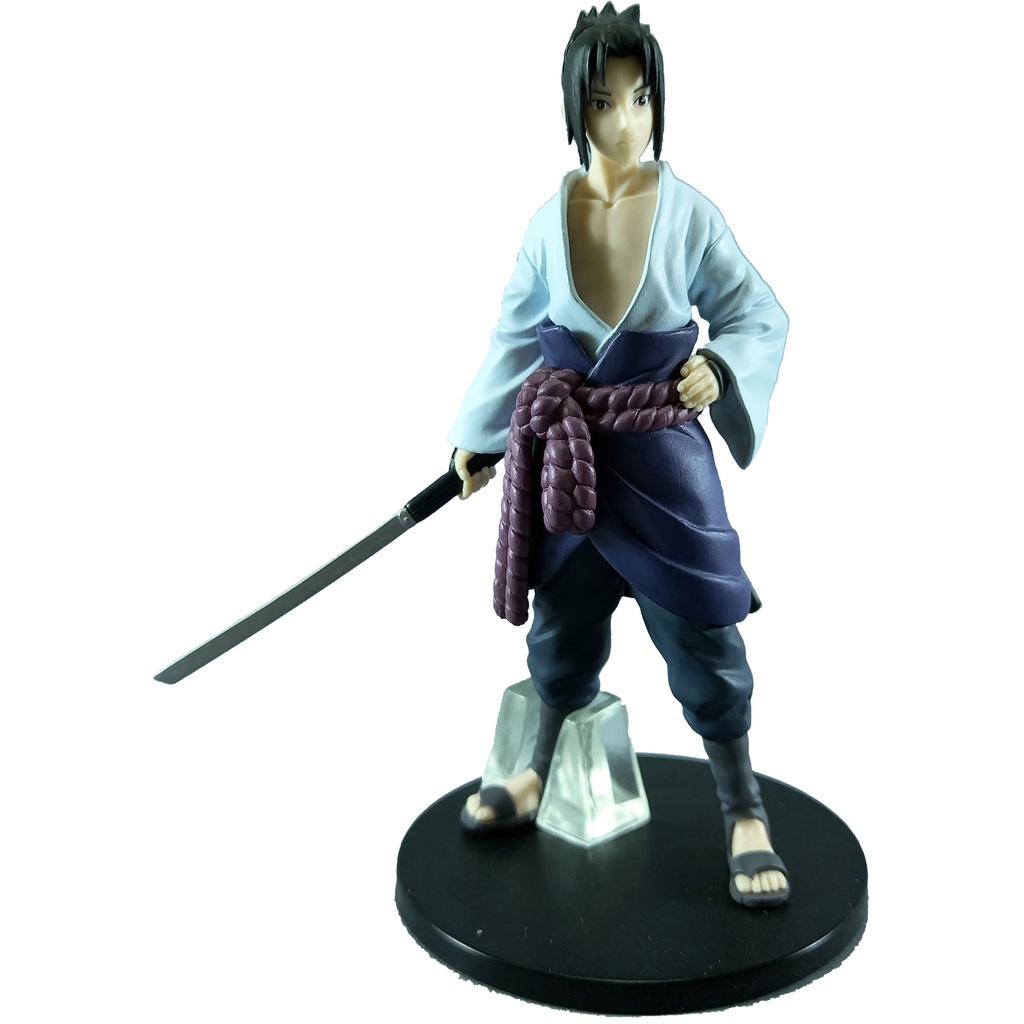 Sasuke Uchiha 11cm Naruto Trading Art Bandai 2008 Original Figure Colecionável Sem Caixa