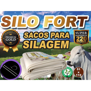 Sacos De Silagem BR 51x110 Reforçado Premiun Anti UV C/ Lacre - 100un em Oferta na Shopee