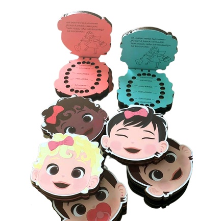 Caixinha Porta Dente De Leite Album Dental Infantil Fada