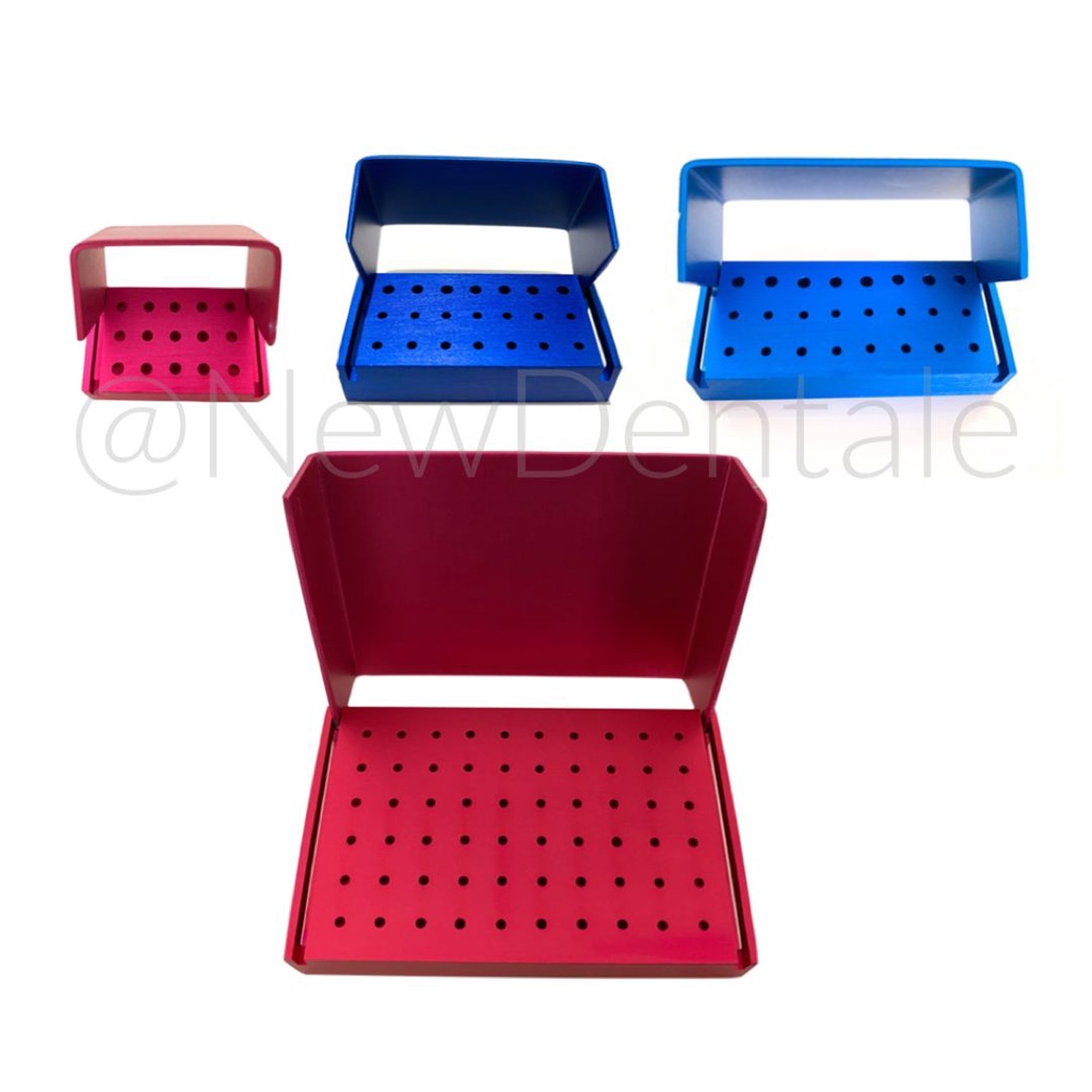 Broqueiro em ALUMÍNIO para Armazenamento e Esterilização de Brocas - Odontologia