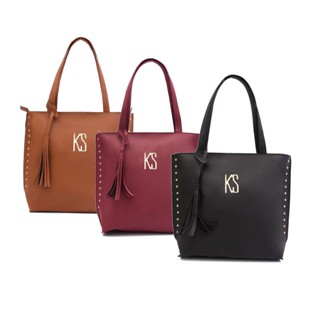 Bolsa Sacola Feminina ks london Grande de Ombro Couro Eco Reforçado Lançamento