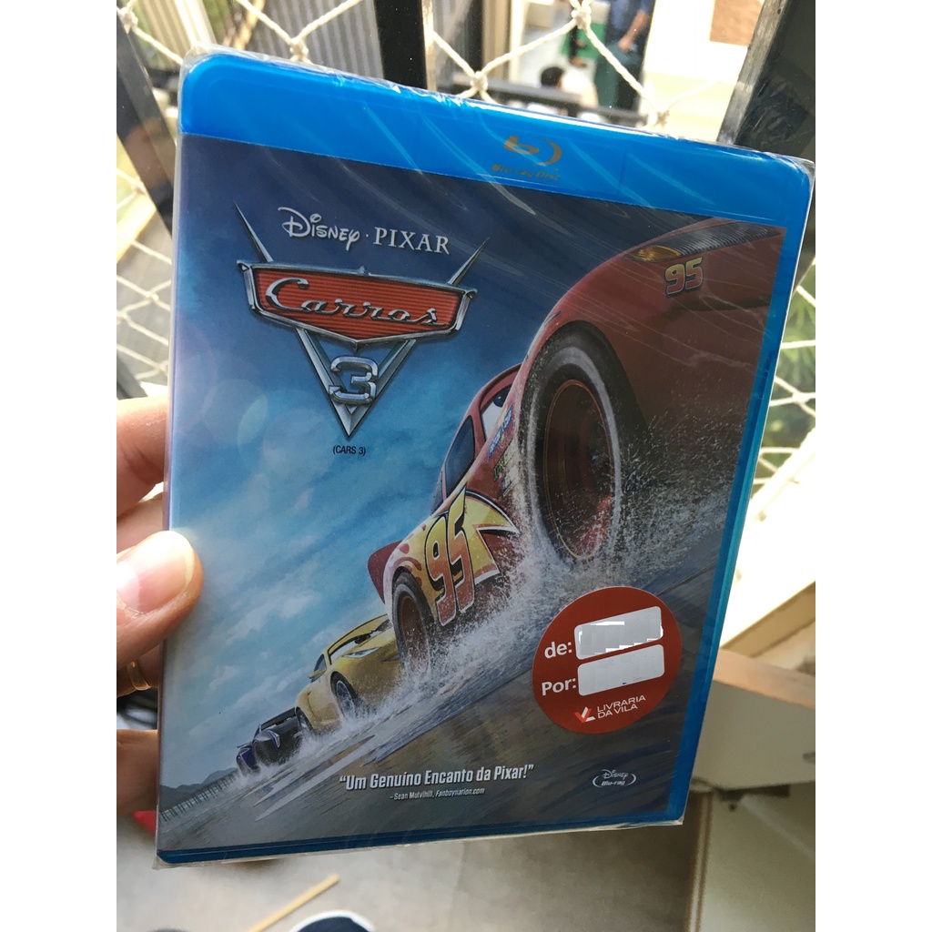famoso filme desenho Carros 3 Disney Pixar em Blu-ray disc original