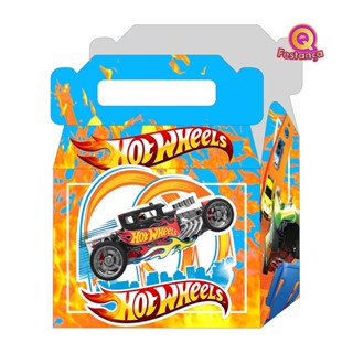 10 Caixas Maleta Hot Wheels com Personagem e Aplique 3D - Carrinhos, Carrinhos Hot, Carrinho Miniatura, Pista, Pista de Carros