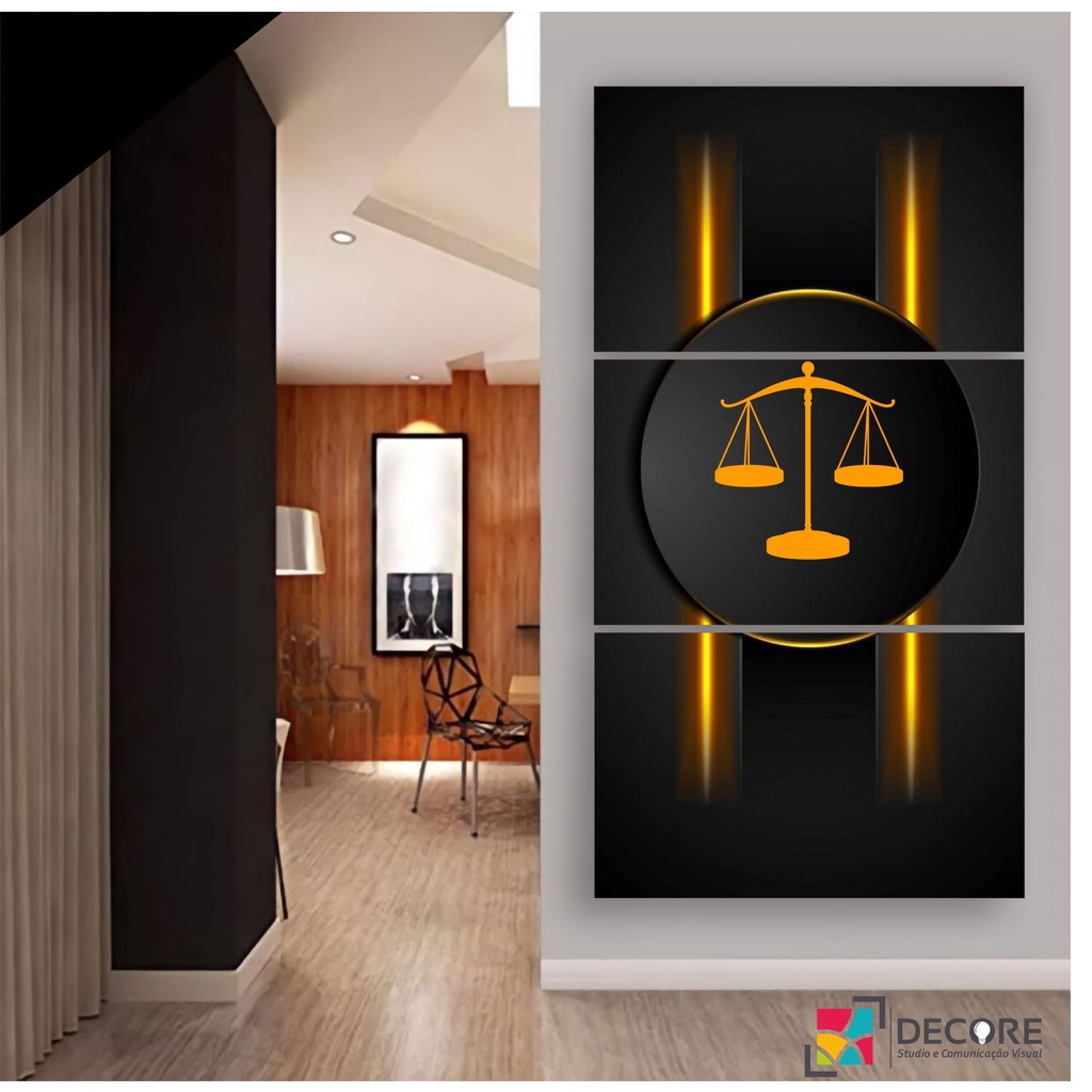 quadro decorativo moderno advocacia profissão advogado(a) decoração escritório sala quarto hall