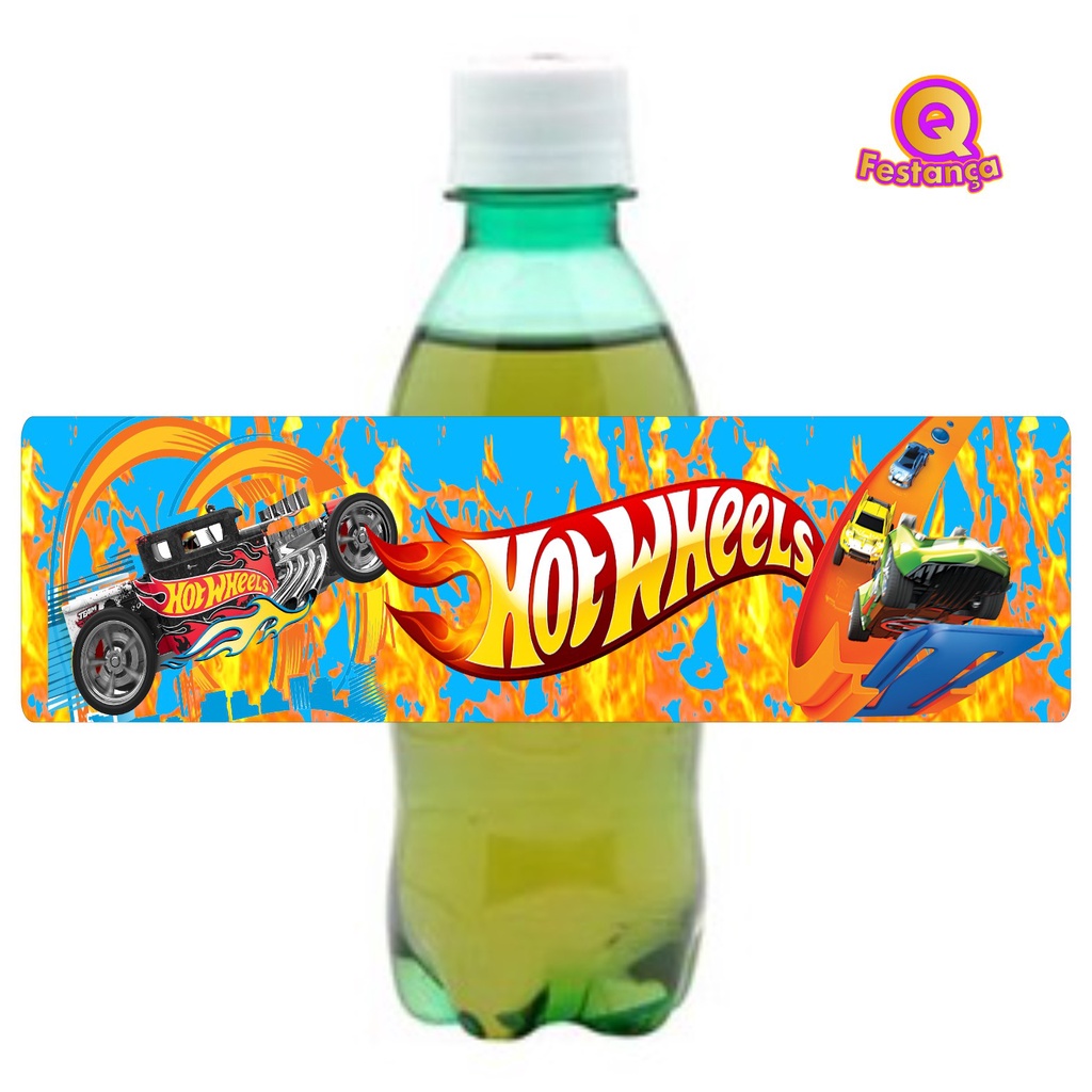10 Adesivos para Caçulinha Hot Wheels - Mini Refrigerante- Carrinhos, Carrinhos Hot, Carrinho Miniatura, Pista, Pista de Carros