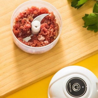 Mini Processador Elétrico Moedor Carne Vegetais Alho Fruta Amendoim Recarregável USB 250ml em Oferta na Shopee