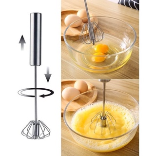 Misturador Manual Batedor Semi-Automático Aço Inoxidável Mixer de Ovos Creme em Oferta na Shopee