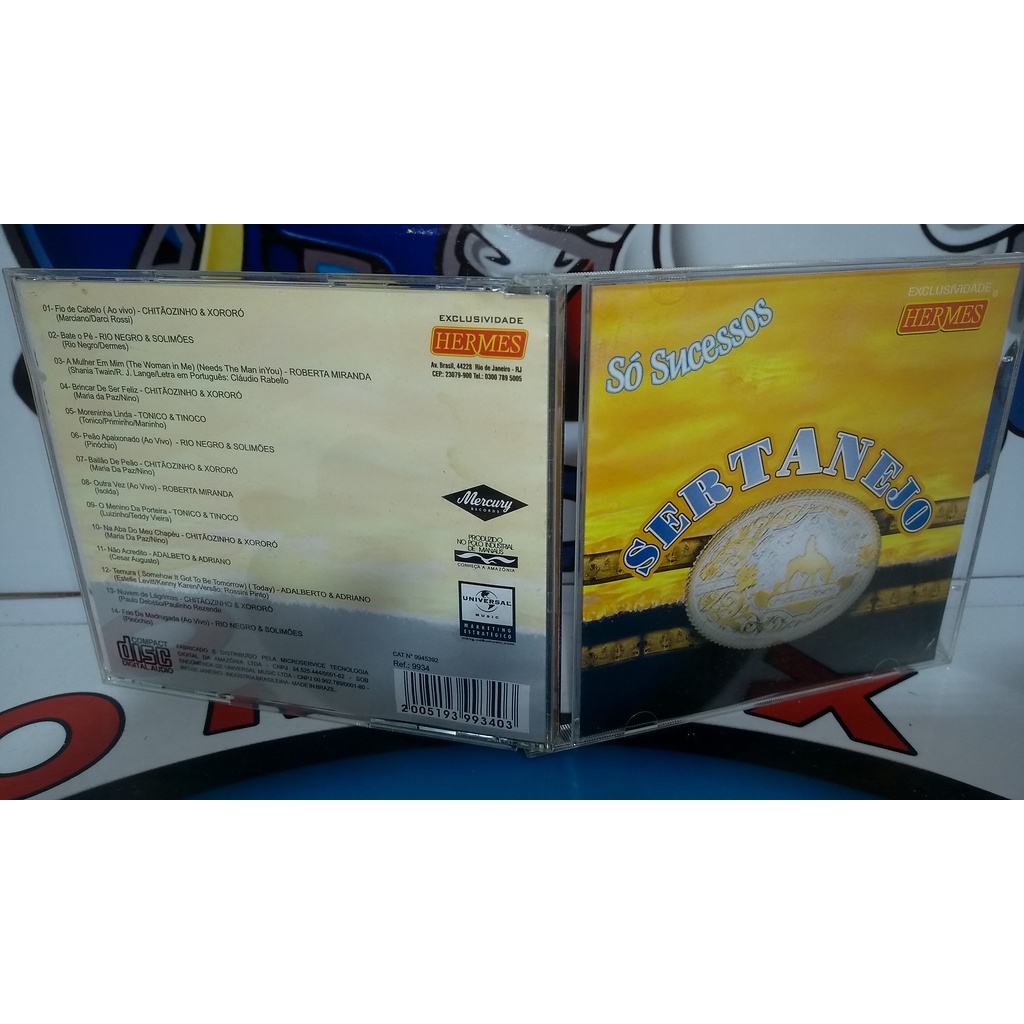 só sucessos sertanejo hermes cd