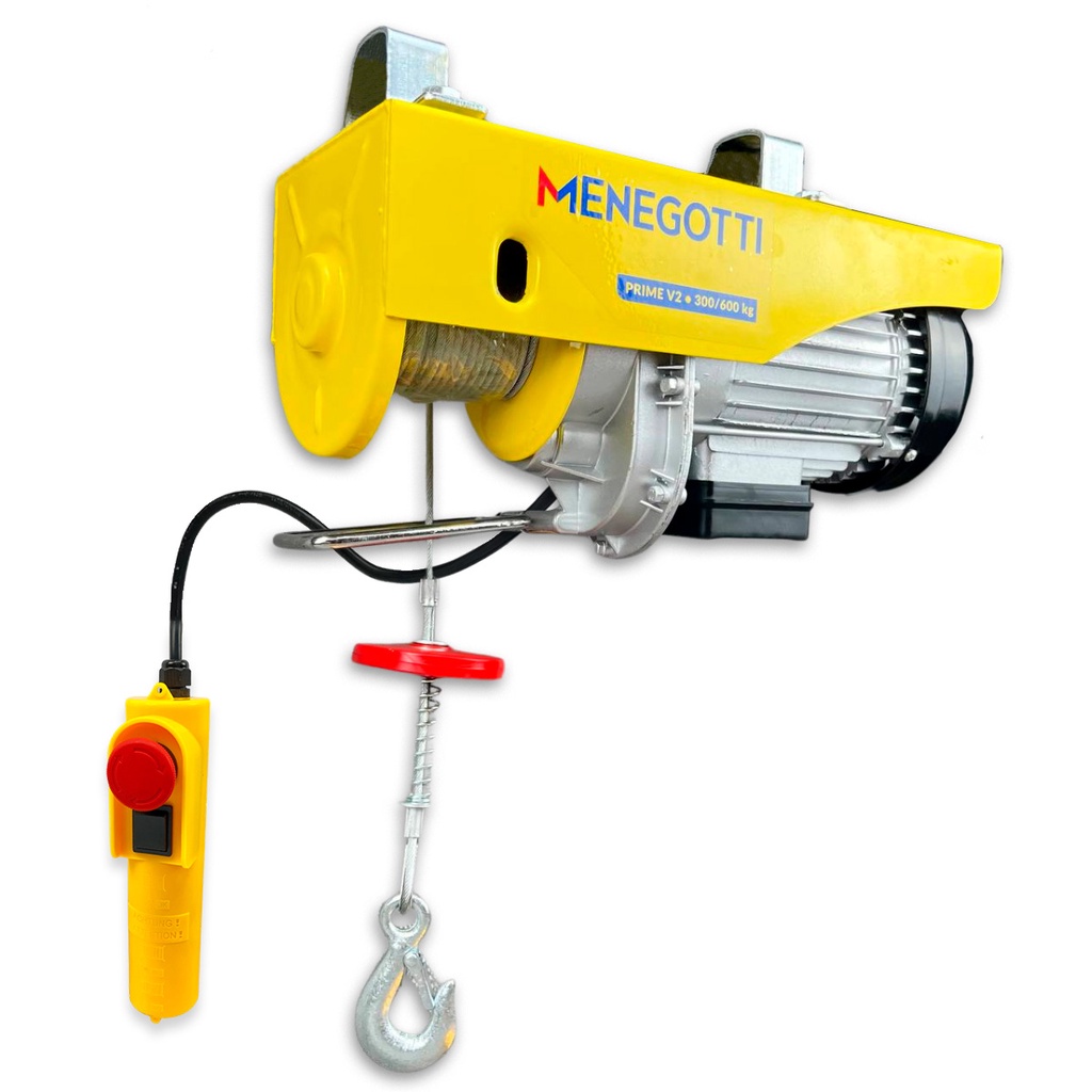 Talha Guincho Elétrico De Coluna 300/600kg Menegotti Uso Continuo 127v ou 220v para Construção