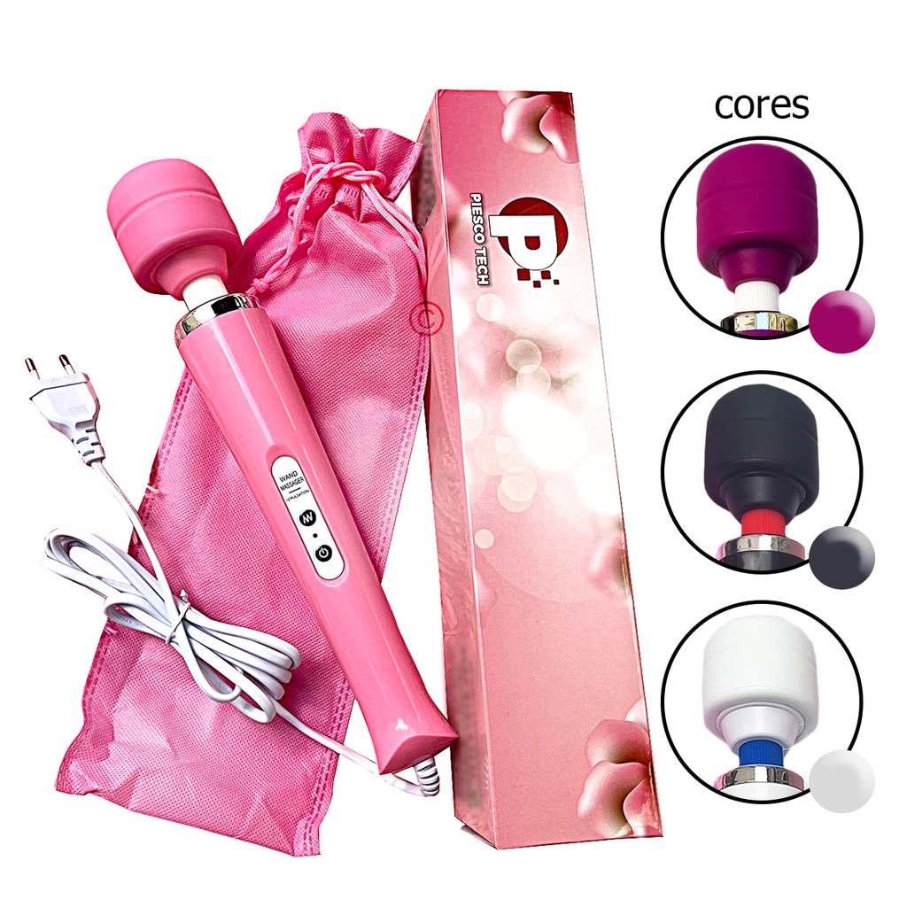 Vibrador Masturbador Clitoriano Varinha Mágica 9000 Rpm Clitoris Elétrico Tomada Bivolt Cabo