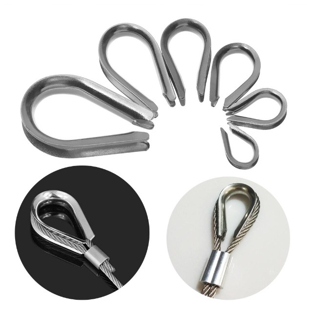 Sapatilhas 1/8 Pol (3,2mm) Inox Anilha P/ Cabo De Aço