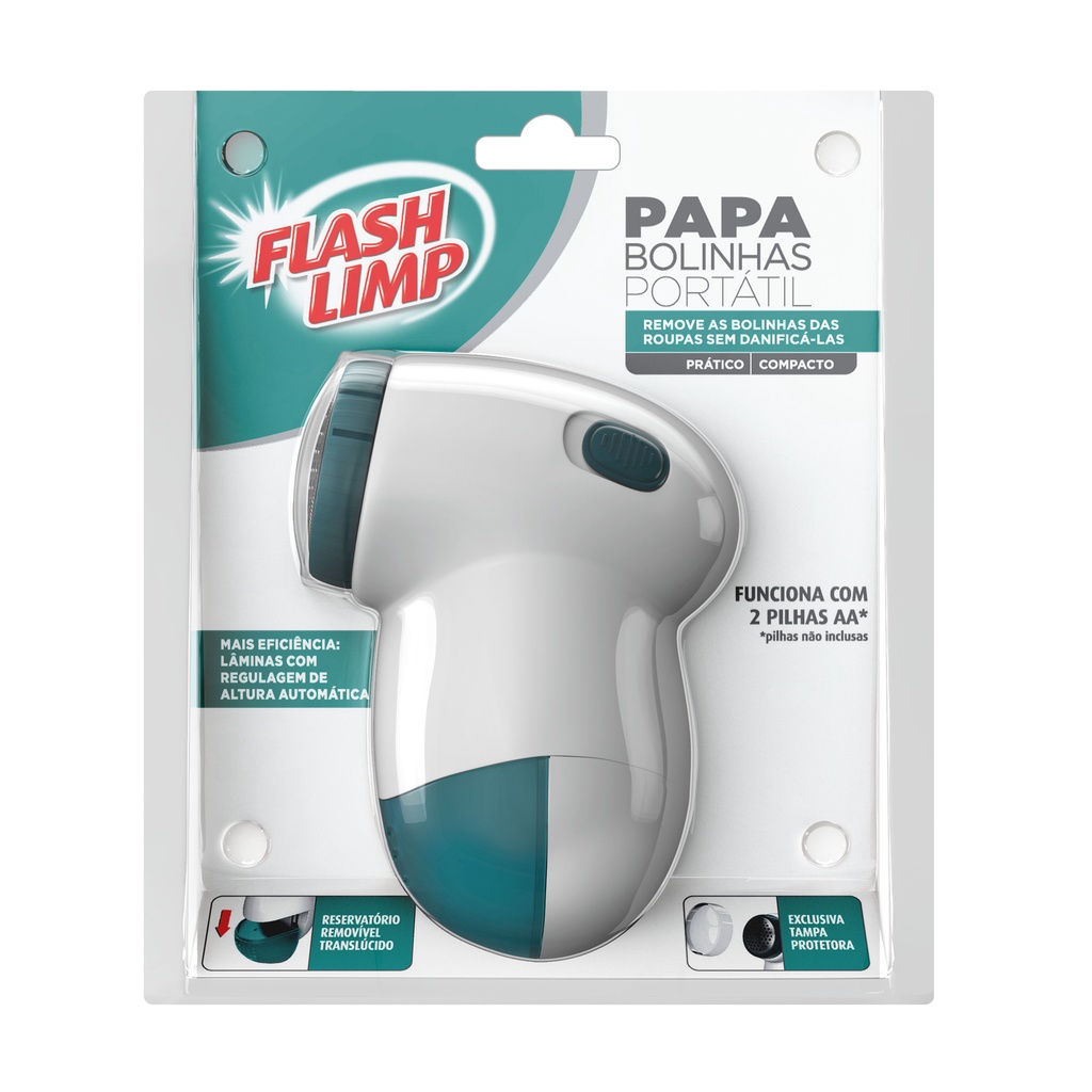 Papa Bolinhas portátil Flash Limp Com Reservatório Tira Bolinhas a Pilha