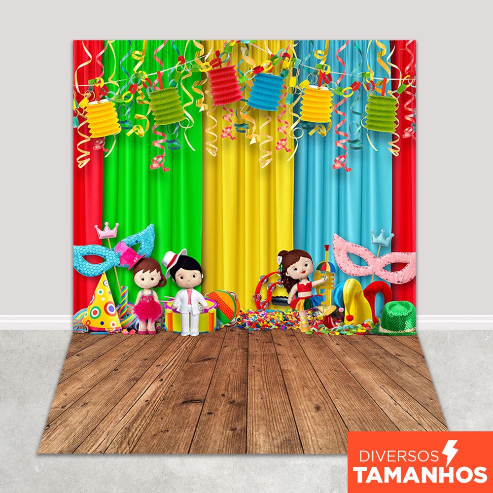 Fundo Fotográfico Carnaval Em Tecido CNV-159 em Oferta na Shopee