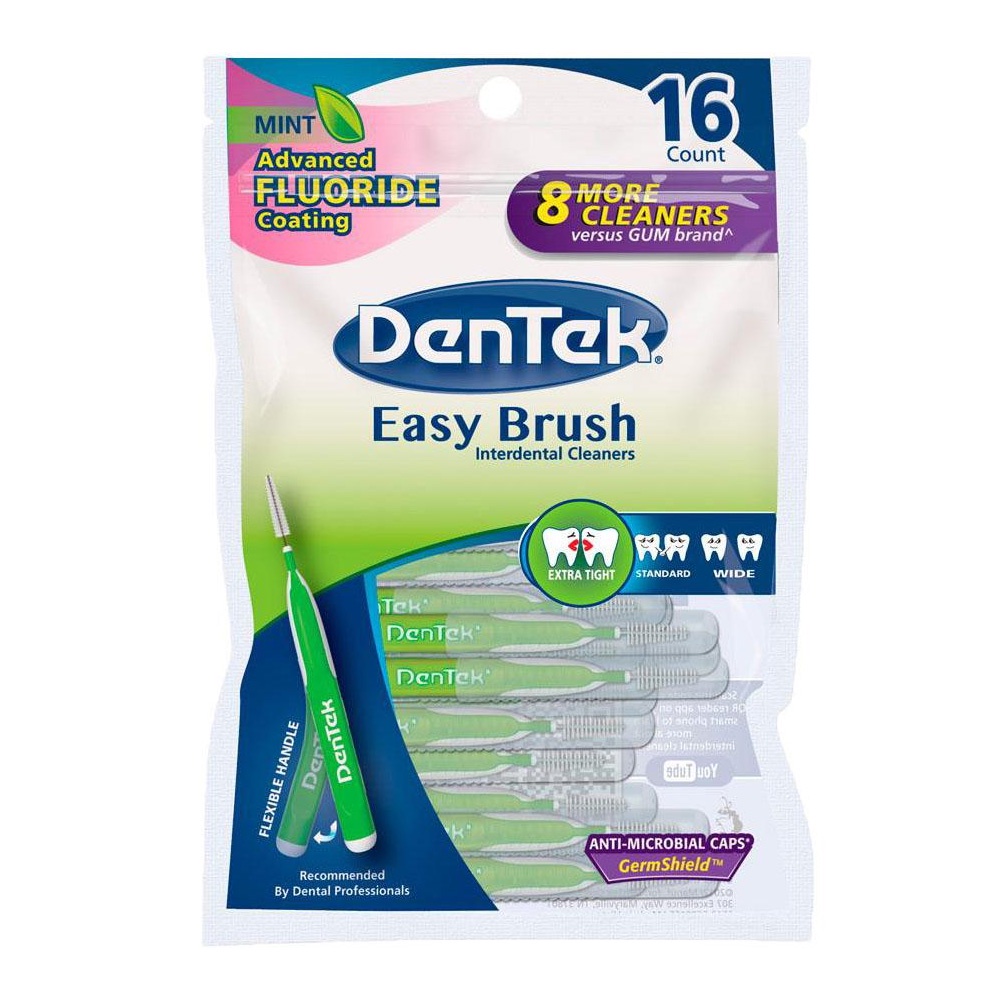 Escova Interdental Dentek Easy Brush Fino com 16 unidades em Oferta na Shopee