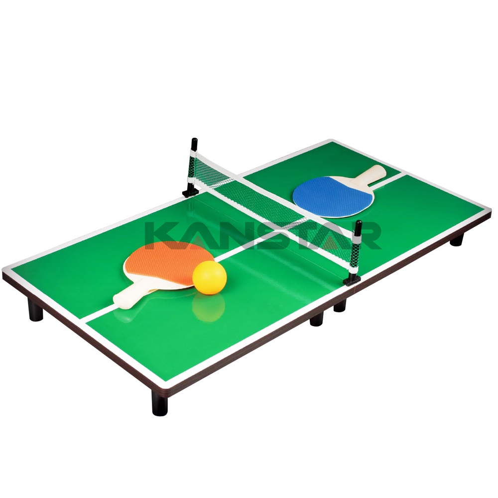 Mini Mesa de Ping-Pong 90X40 com Rede e Raquetes