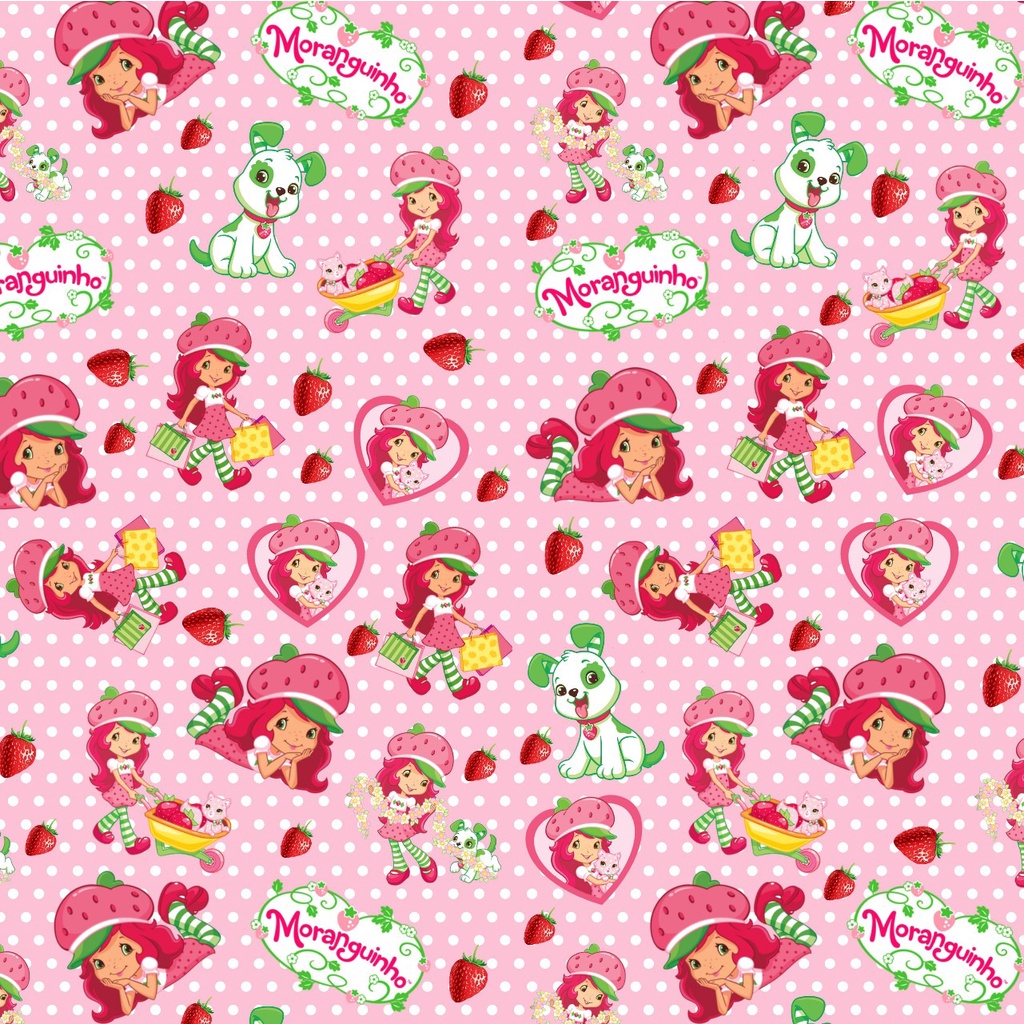 Tecido Microfibra TACTEL Estampa Digital - Moranguinho em Oferta na Shopee
