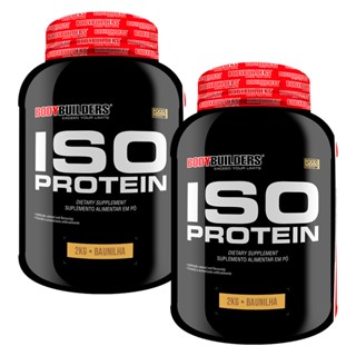 Kit 2x Whey Protein Iso Protein Pote 2kg Suplemento para ganho de massa muscular - Bodybuilders
