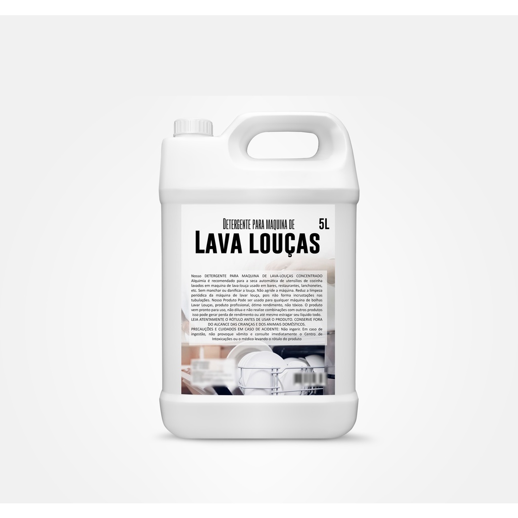 Detergente Para Maquina De Lavar Louças Automática 5 L