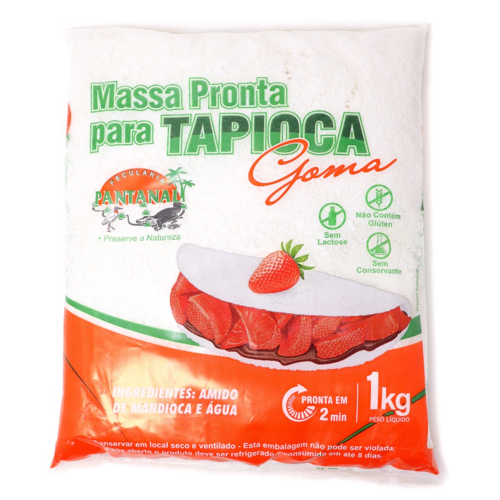 Massa Goma De Tapioca - Pantanal  100% Natural 10 Kg