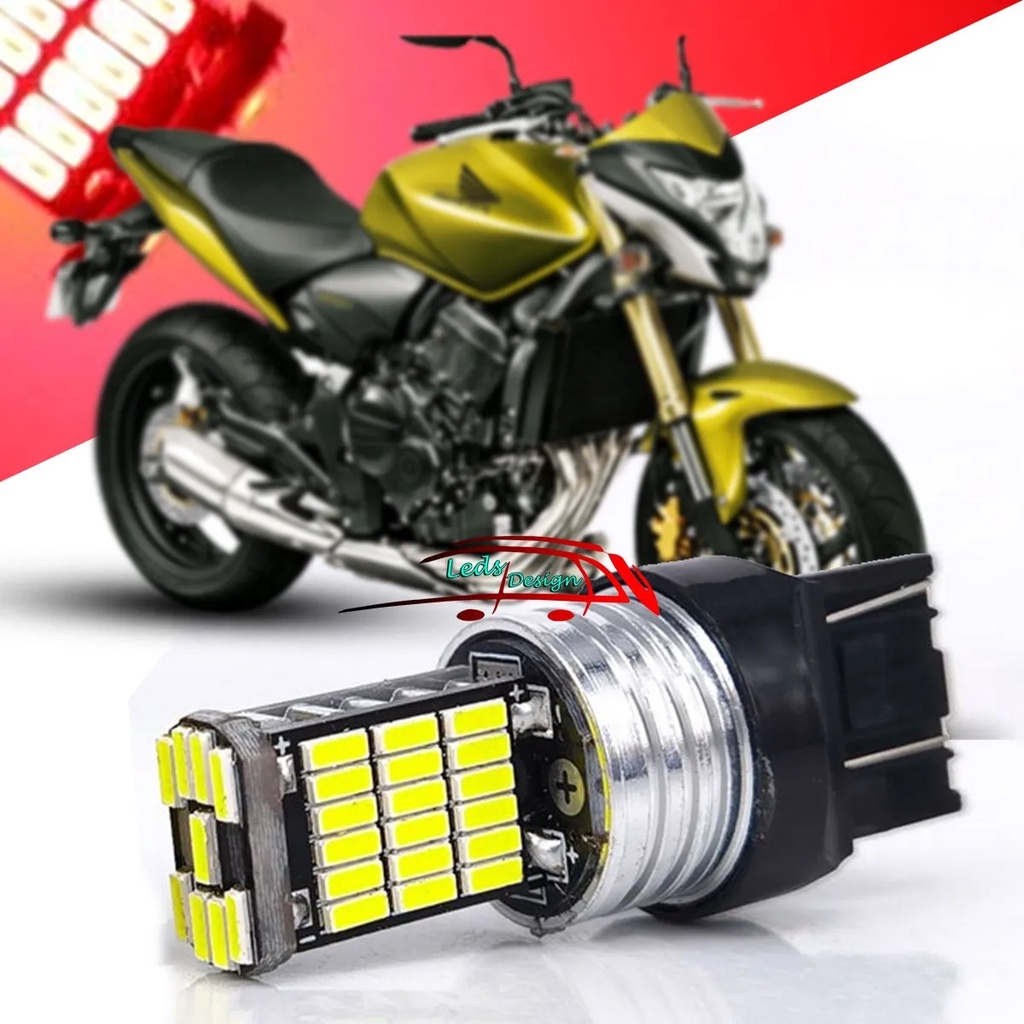Lâmpada Led Freio Lanterna Hornet Cb 600f 2005 2006 2007 2008 Vermelho