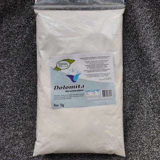 DOLOMITA 1Kg (Ervas Raizes) UNIDADE {suplemento mineral de magnésio e cálcio dolomita em pó}