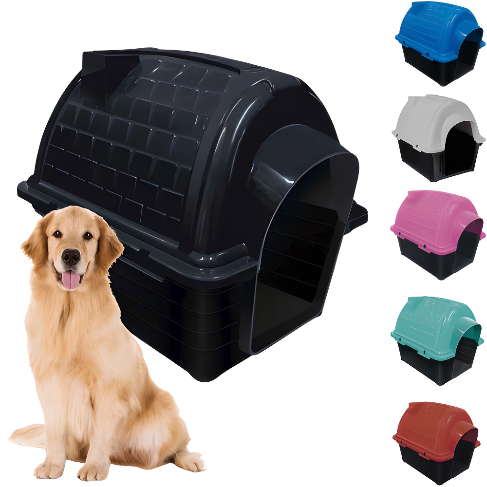 Casinha Iglu Plástico Para Cachorro N5 Caminha Porte Grande Furacão Pet
