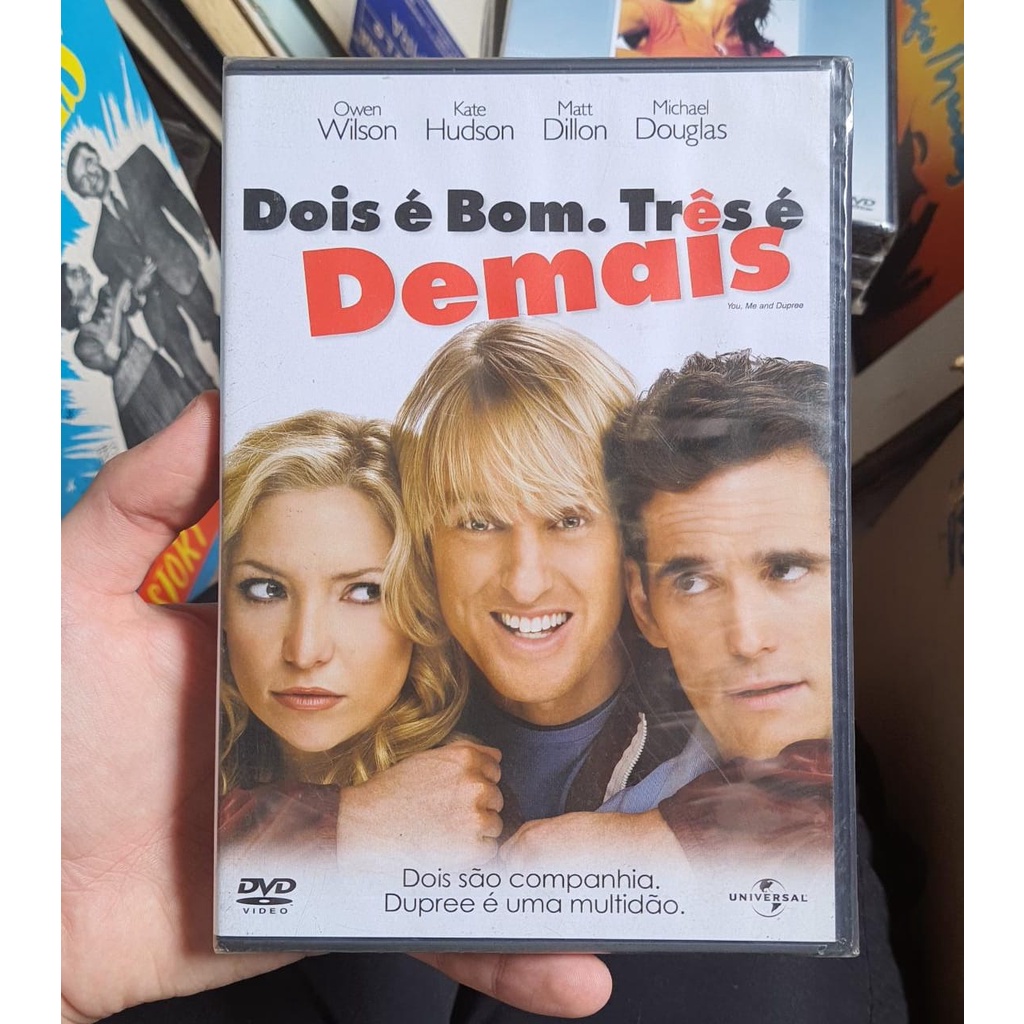DVD Dois é bom. Três é demais - Owen Wilson, Kate Hudson etc... (Lacrado)