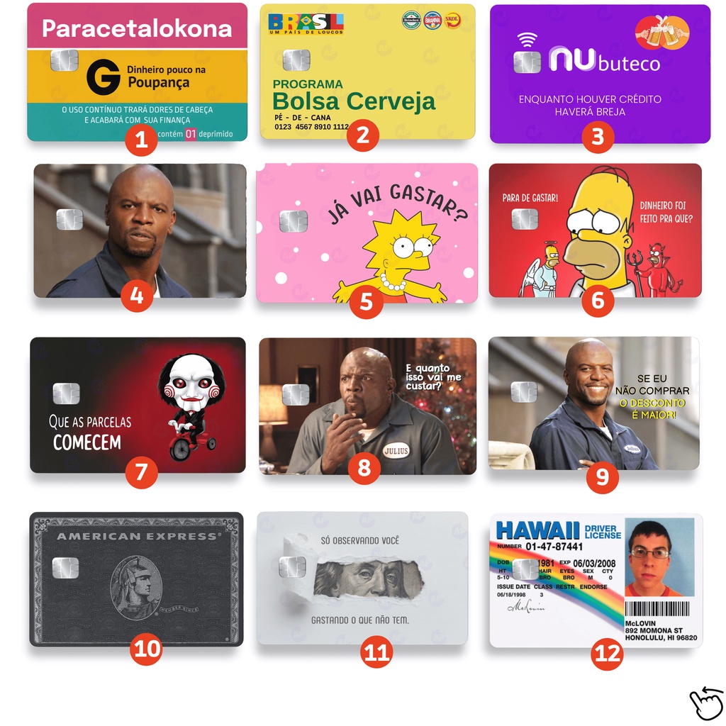 Adesivo para Cartão de Crédito