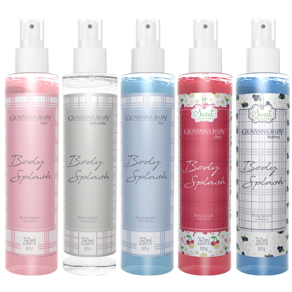Desodorante Corporal Colonia Body Splash Giovanna Baby 260ml Shopee