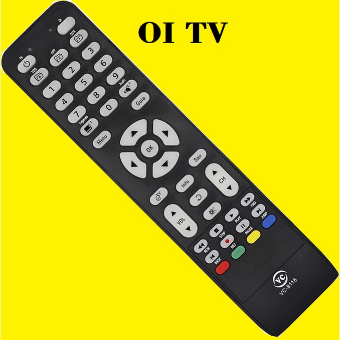 Controle Receptor Oi Tv Hd Parabolica Elsys Universal Vc 8116