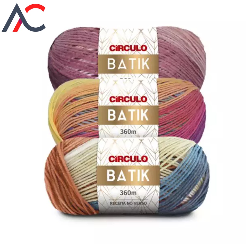 Fio / Lã Batik Círculo 100g em Oferta na Shopee