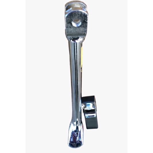 Cavalete Pe Apoio Descanso Lateral cg today Titan fan start 125 150 160 c/ borracha cromado