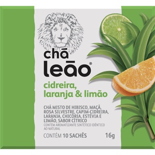 Chá Leão Premium - Cidreira, Laranja e Limão 10 Sachês em Oferta na Shopee
