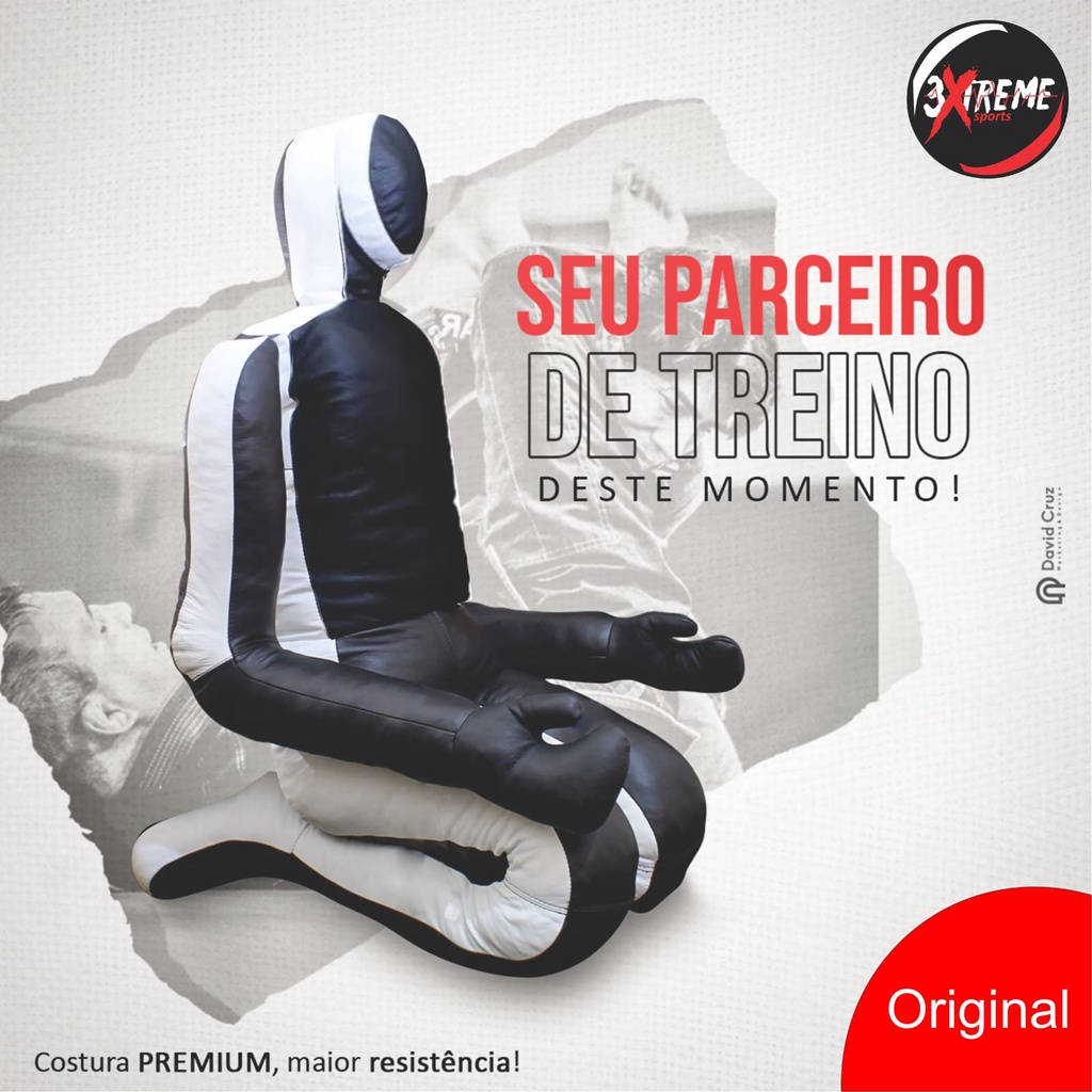 Boneco De Sparring Lona De Alta Resistência (vazio)preto