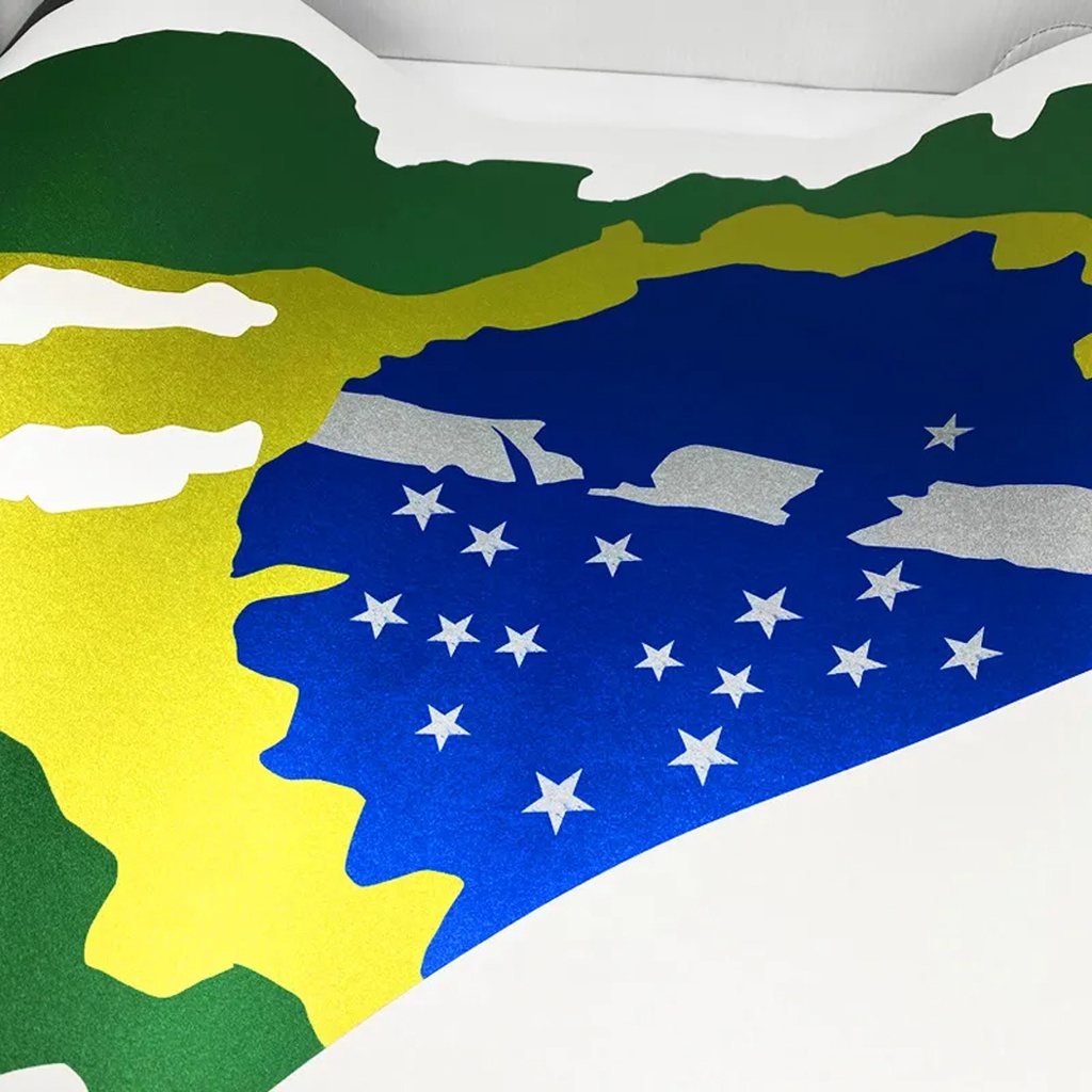 Detalhes do Kit Adesivo Faixa Lateral Caminhonete Bandeira Brasil