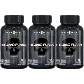 Kit 3X Thermoflame 60 Tabletes Blackskull em Oferta na Shopee