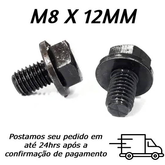 Parafuso Sextavado Flangeado M8 X 12mm