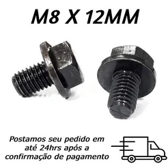Parafuso Sextavado Flangeado M8 X 12mm