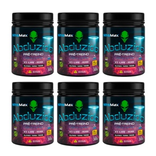 Kit 6X Pré Treino Abduzido 300g Vários Sabores - Nitromax em Oferta na Shopee
