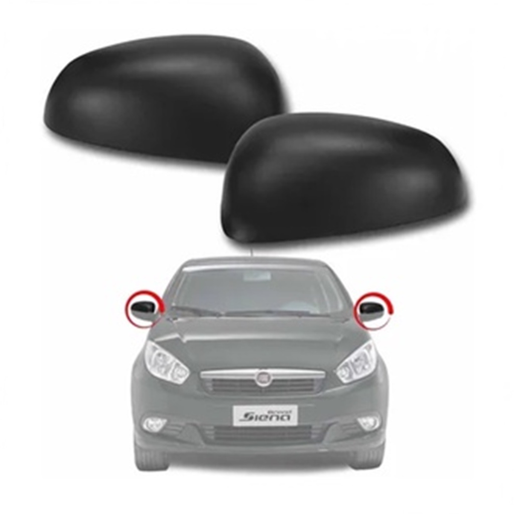 Capa De Retrovisor Grand Siena 2012  2013 2014 2015 2016 2017 2018 Preto
