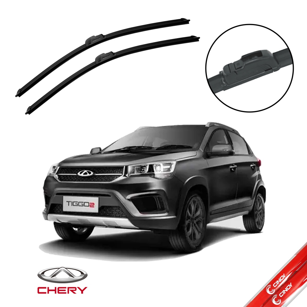 Par Limpador Parabrisa Dianteiro Palheta Paleta Original Chery Tiggo 2 2018 2019 2020 2021 2022