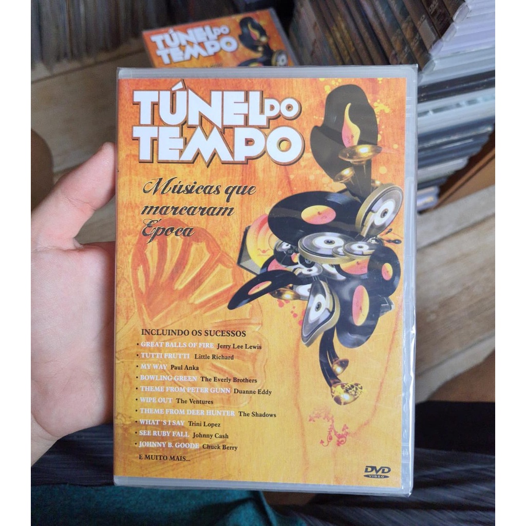 DVD Túnel Do Tempo - Músicas que marcaram época... LITTLE RICHARD, PAUL ANKA, JOHNNY CASH!(Lacrado!)