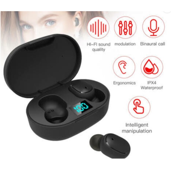 Fone de Ouvido Bluetooth 5.0 wireless Earbuds - E6S em Oferta na Shopee